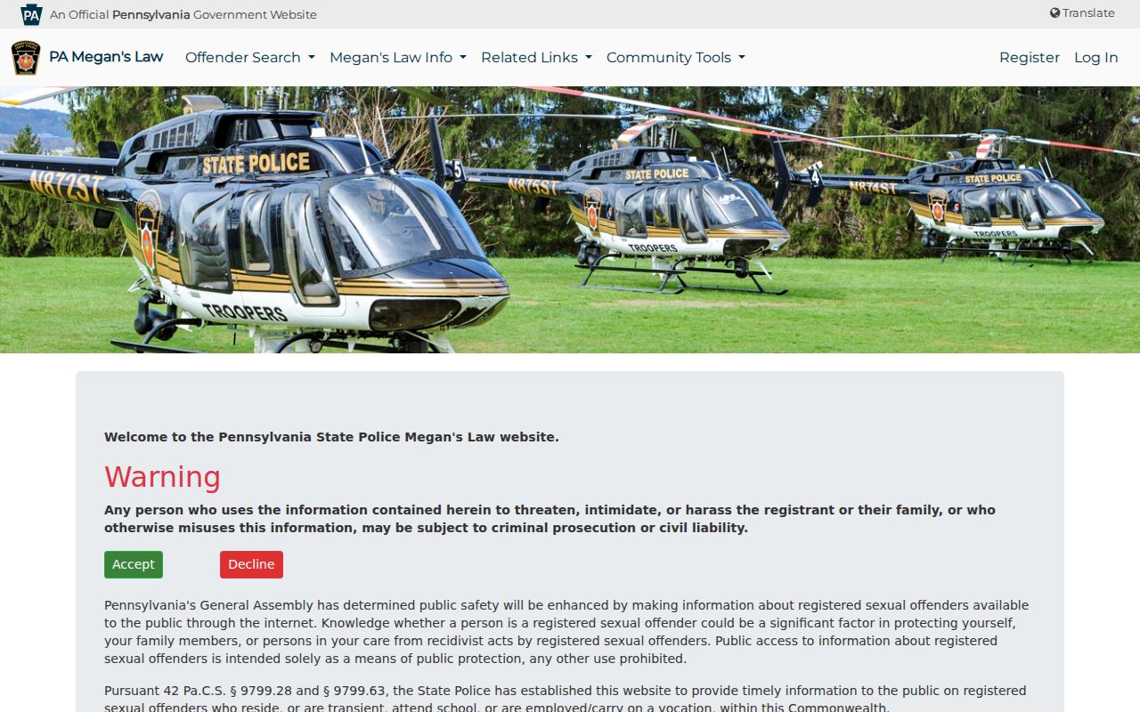 Upper St. Clair Township neighbors Megan’s Law information