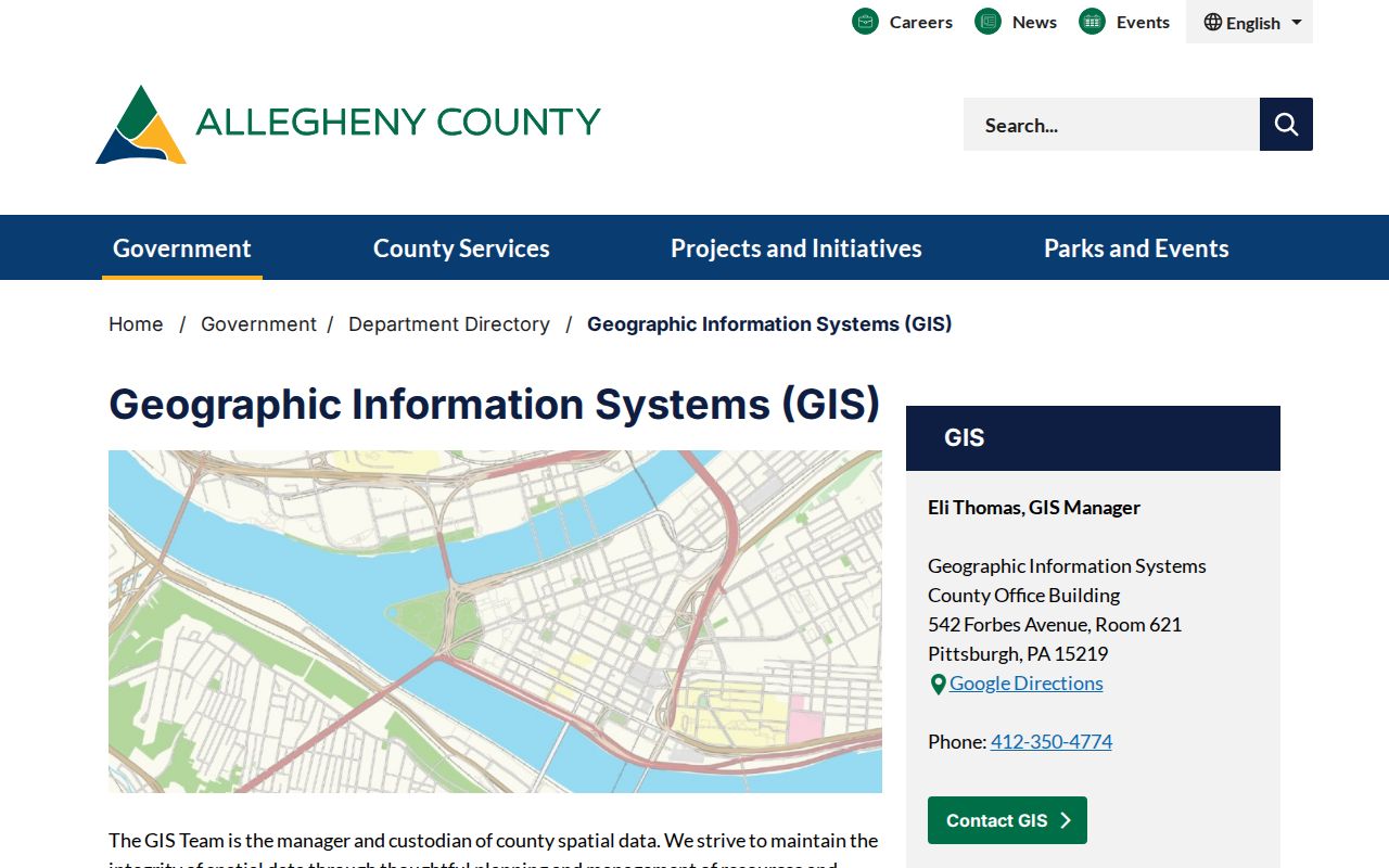 Upper St. Clair Township street directory GIS parcel-mapping tools